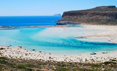 Balos lagoon, the seventh most beautiful beach in Europe.