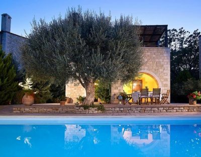 Villa en pierre avec piscine privée près de Rethymno