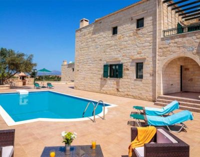 Villa en pierre pour 8 personnes avec piscine privée près de Chania
