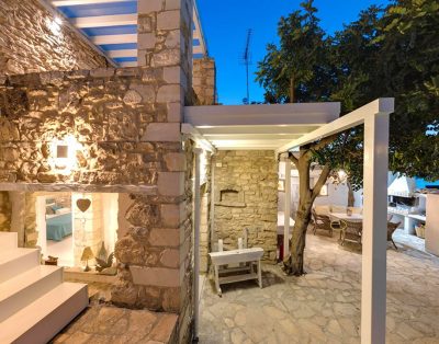 Villa traditionnelle en pierre avec piscine privée en Crète du Sud