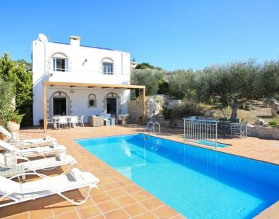 Villa de style cottage avec piscine en Crète du Sud